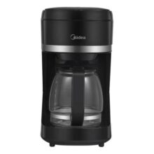 Cafeteira Elétrica Preta 1,5l Midea 37 xícaras Jarra de vidro e Filtro permanente 220 v