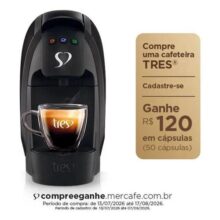 Cafeteira Espresso Luna Preta – TRES 3 Corações