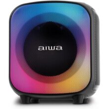 Caixa de Som PartyBox AIWA PB-07 Bluetooth 8H RGB USB TWS Preto