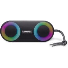 Caixa de Som Speaker Aiwa Bluetooth Luzes Multicores IP65 – AWS-SP-01