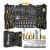 Caixa Jogo De Ferramentas 110 Peças Aço Cromo Vanádio Completo Maleta Para Mecânico Profissional Ttk110 The Black Tools Prateado