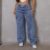 Calça Cargo Feminina Wide Leg Cintura Alta Stillger Jeans