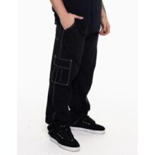 Calça Cargo Masculina Básica Sarja Opções De Cores