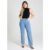 Calça Jeans Feminina 280174 Reta Com Cintura Alta Sawary