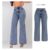 Calça Jeans Wide Leg Pantalona Cintura Alta Jeans 100%