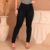 Calça Preta Jeans Feminina Com Elastano Cintura Alta Skinny