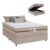 Cama Box Baú Casal Colchão Gazin Molas Flora Bege 138x188x61cm