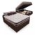 Cama Box Baú Casal mais Colchão De Molas Prime Colchões Classic Superlastic 138x188x64 Preto