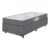 Cama Box Solteiro + Colchão D33 One Face – Suede Cinza