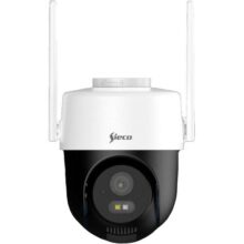Câmera de Segurança Wi-Fi 360º Sieco S38pt, 4MP Ultra HD, IP65, Visão Noturna, Áudio Bidirecional, Detecção de Movimento, Compatível com Alexa e Google, Armazenamento até 512GB, Monitoramento Remoto