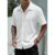 Camisa Casual Masculina Texturizada Com Botões Old Money Damasco Texturizado G
