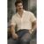 Camisa Casual Texturizada Com Botões Old Money