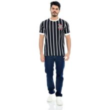 Camisa de Time Coimbra Corinthians Retrô Listrado