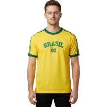 Camisa Do Brasil Bordada Sem Estado Torcedor