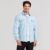 Camisa Jeans Masculina Social Slim Manga Longa