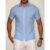 Camisa Lisa Social Basica Manga Curta  Masculina