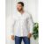 Camisa Masculina Branca Social Gola Padre Linho Premium Moda