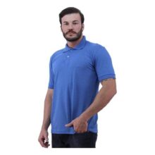 Camisa Polo Masculina Slim Mxd Conceito Piquet 2 Botão Punho