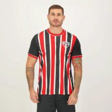 Camisa São Paulo Calssmate Preta E Vermelha