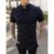Camisa Slim Social Masculina Gola Padre Casual