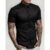Camisa Social Lisa Masculina Manga Curta Slim Fit