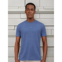 Camiseta Aramis Estampa Costas Barcode Azul Royal Mescla