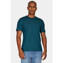 Camiseta Aramis Manga Curta Bordado Petroleo