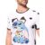 Camiseta Casual Masculina Stitch Dalmata Em Algodão Disney