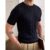 Camiseta Masculina Básica Canelada Manga Curta Tricot Modal