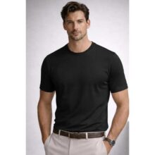 Camiseta Masculina Camiseta Básica Algodão Malha Peruana