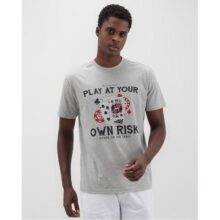 Camiseta masculina cartas do baralho