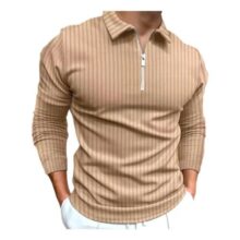 Camiseta Polo Manga Longa Com Zíper Lançamento