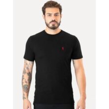 Camiseta Ralph Lauren Custom Fit Preta