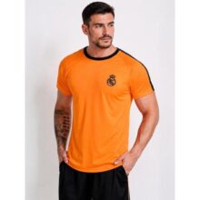 Camiseta Real Madrid Masculina Dry Fit Laranja