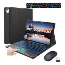 Capa com Teclado e Trackpad para iPad 10ª11ª Geração 10.9″ Preto