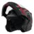 Capacete Robocop Escamoteável Fechado Mixs Gladiator Delta S Cor Cinza Vermelho Fosco Tamanho do capacete 62
