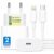 Carregador 25w Turbo Compativel cI.Phone 8 X Xr 11 12 13 14 Pro Max Fonte USB C Homologado Cor Branca Premium