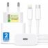 Cabo USB-C Tipo C 60W Trançado 1,5M De Nylon Premium Compatível com iPhone 15 15 ProMax iPhone 16 16 ProMax iPho