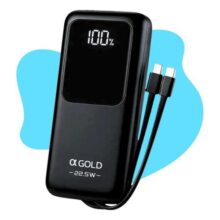 Carregador Portátil 20000 Turbo 22.5w Power Bank Premium Universal Rápido Para Samsung Iphone Xiaomi Motorola Smartphone Smartwatch Tablet Casenn Preto