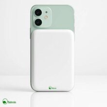 Carregador Power Bank Indução Sem Fio 5000mah Battery Marca Bahrein Pack Compatível Com Tecnologia Magsafe Compatível Com Iphone Cor Branco