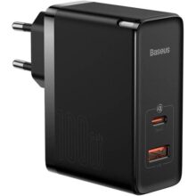 Carregador Tipo C, Baseus GaN5 Pro Fast Charger, Carregamento Tipo C, Carregador de Parede PD para MacBook, Dell, iPad, iPhone 15/14/13/12/11 Pro Max/SE/XR/XS, Samsung, Pixel.…