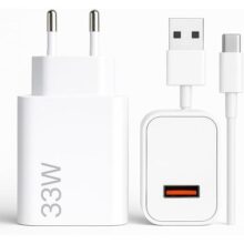 Carregador Turbo Tipo C 33W Com Carregamento Rápido Com Cabo Tipo C Compatível Com Todos Os Dispositivos USB-C Compati