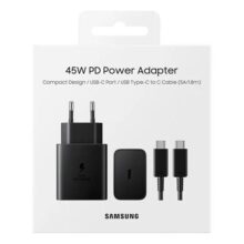 Carregador Usb-c 45w – Samsung Carregador Super Rápido para Galaxy S24 S25 Z Flip Fold 6 5 4 S24 S23 S22 Note20 Ultra