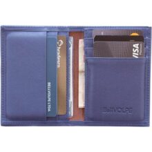 Carteira Masculina Slim Couro Legítimo (Marinho)
