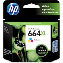 Cartucho Hp 664xl Colorido Original (f6v30ab) Para Hp Deskjet 2136, 2676, 3776, 5076, 5276
