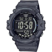 Casio Iluminador Série AE1500WH | Bateria de 10 anos | Retroiluminação LED | 5 alarmes | Cronômetro de 1100 segundo