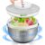 Centrifuga de Salada 110V, Secador de Verduras, Desidratador Elétrico de Vegetais em Aço Inoxidável com Capacidade para 4500ML, Cesto Elétrico para Escorrer Frutas, Seca Salada Centrifuga
