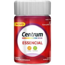 Centrum Essencial, Multivitamínico Adulto, Suplemento Vitamínico com Vitaminas B1, B2, B5, B6, Vitamina D, e Vitamina C, 30 Comprimidos