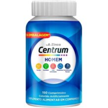 Centrum Homem Multivitaminico Diário com Magnésio, Vitamina D e Vitamina B12, 150 Comprimidos