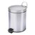 Cesto De Lixo 3l Inox C/ Pedal Abre Tampa Banheiro E Cozinha Cor Cinza